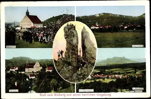 Ak Leutenbach in der Fränkischen Schweiz, Ehrenbürg, Walberla