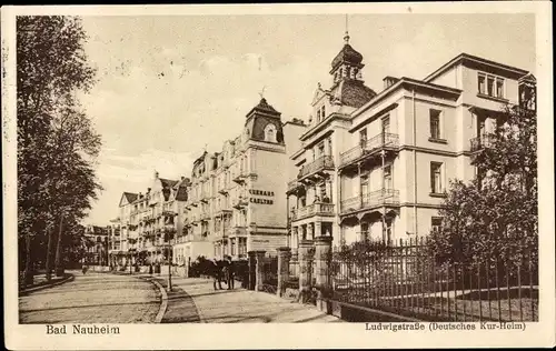 Ak Bad Nauheim in Hessen, Ludwigstraße, Deutsches Kurheim