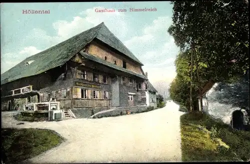 Ak Posthalde Breitnau im Schwarzwald, Höllental, Gasthaus zum Himmelreich