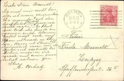 Ak Hansestadt Bremen, Teerhof, Alt-Bremen, an der kleinen Weser