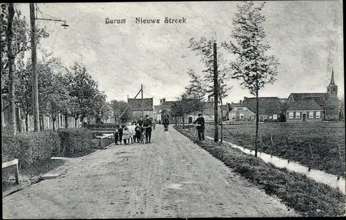 Ak Burum Friesland Niederlande, Nieuwe Streek