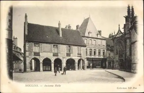 Ak Moulins Allier, Ancienne Halle