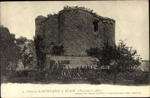 Ak Montaigu le Blain Allier, Le Chateau