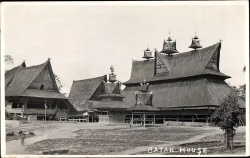 Foto Ak Sumatra Indonesien, Batak House