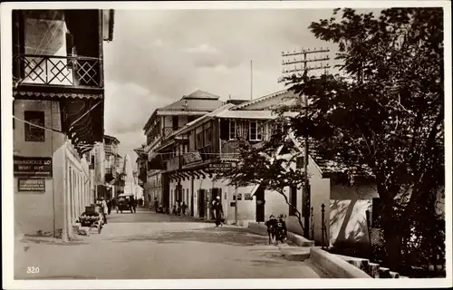 Ak Mombasa Kenia, Straßenpartie