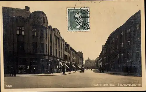 Ak Hradec Králové Königgrätz Stadt, Čelakovského tr.