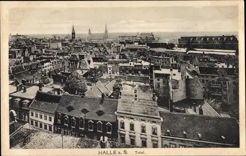 Ak Halle an der Saale, Totalansicht