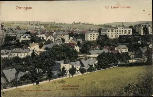 Ak Zschopau im Erzgebirge Sachsen, Kgl. Lehrer-Seminar