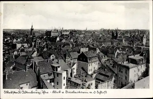 Ak Altenburg in Thüringen, Blick vom Nikolaikirchturm