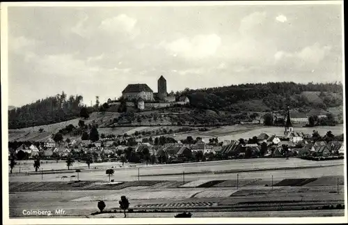 Ak Colmberg in Mittelfranken, Blick auf den Ort mit Burg