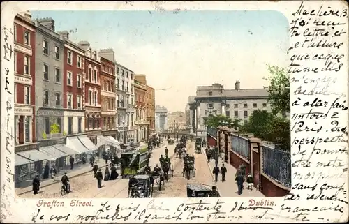 Ak Dublin Irland, Grafton Street