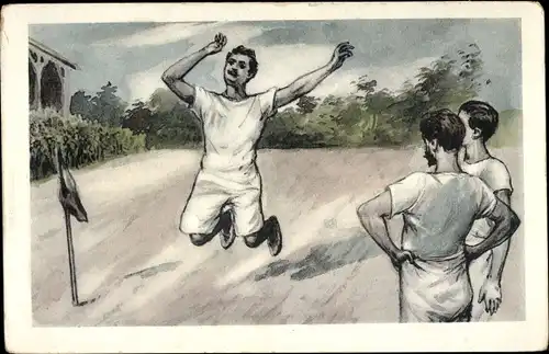 Ak Turner, Mann beim Weitsprung