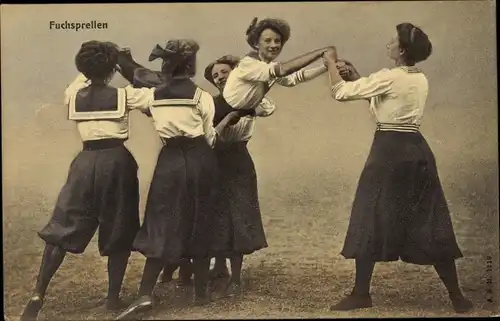 Ak Fuchsprellen, Turnerinnen, Frauenturnen in Bild und Wort