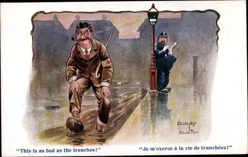 Künstler Ak Buxton, Dudley, This is as bad as the trenches