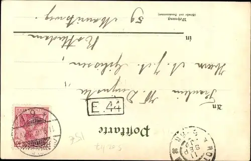 Wappen Litho Kaiser Wilhelm II., Portrait, Uniform, Pickelhaube