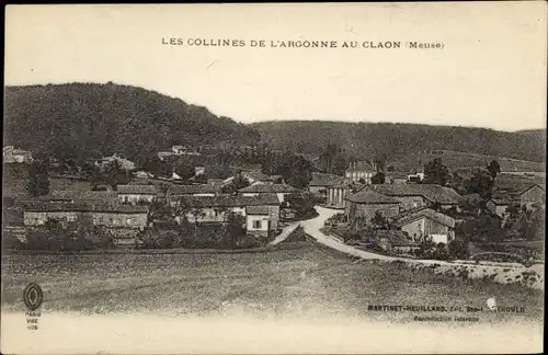 Ak Le Claon Meuse, Les Collines de l'Argonne au Claon