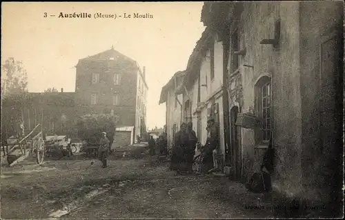 Ak Auzéville en Argonne Meuse, Le Moulin