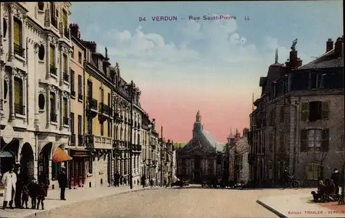 Ak Verdun Lothringen Meuse, Rue Saint Pierre
