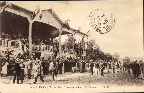 Ak Vittel Vosges, Les Courses, Les Tribunes