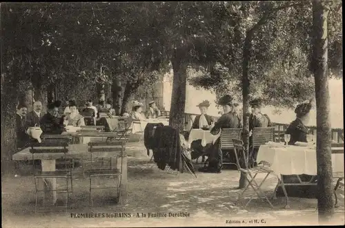 Ak Plombières les Bains Lothringen Vosges, A la Fueillée Dorothée