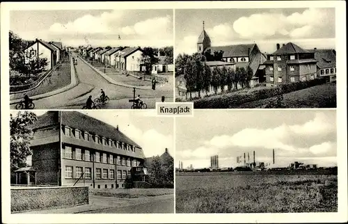 Ak Knapsack Hürth Nordrhein Westfalen, Siedlung, Kirche, Werksanlagen