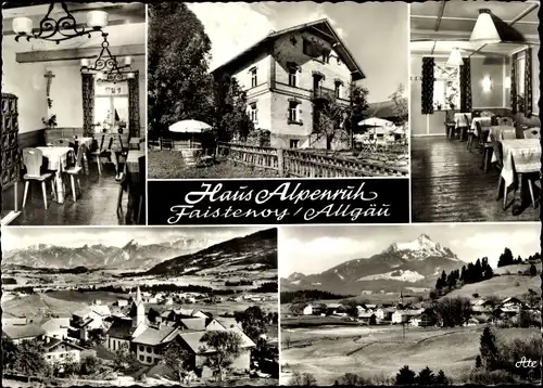 Ak Faistenoy Oy Mittelberg im Allgäu, Haus Alpenruh, Panorama