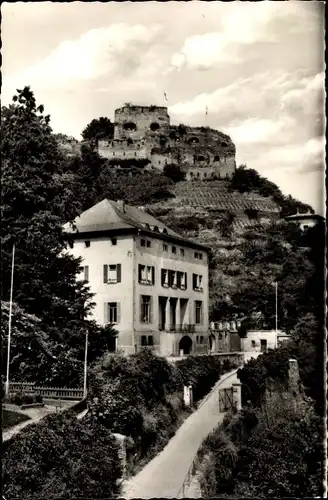 Ak Sankt Goar am Rhein, Jugendherberge, Burg Rheinfels