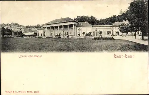 Ak Baden Baden am Schwarzwald, Conversationshaus, Gesamtansicht