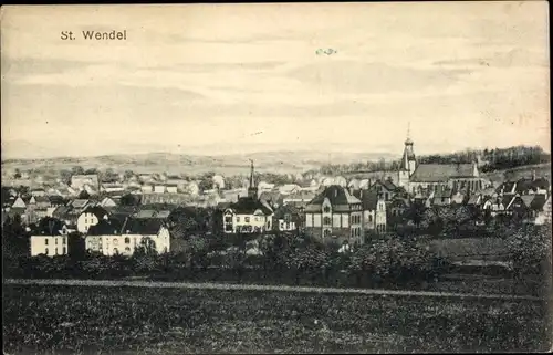 Ak St. Wendel im Saarland, Panorama