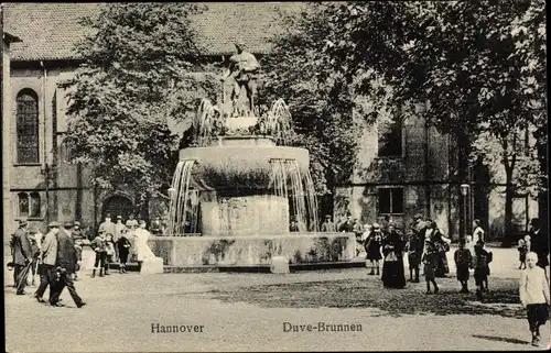 Ak Hannover in Niedersachsen, Duve Brunnen