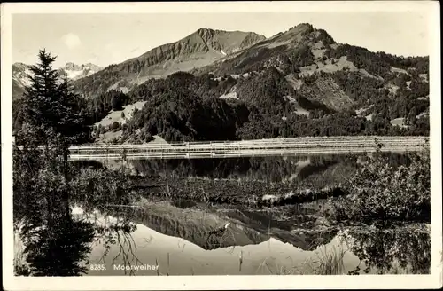 Ak Oberstdorf im Oberallgäu, Partie am Moorweiher