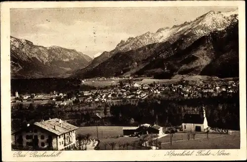 Ak Bad Reichenhall in Oberbayern, Alpenhotel Fuchs-Nonn, Panorama