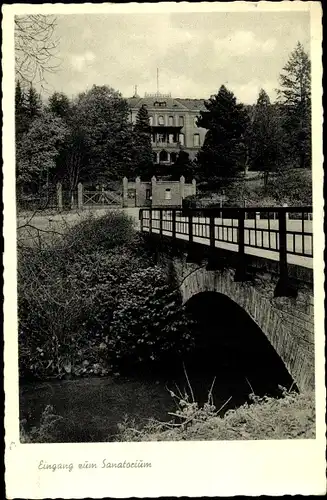 Ak Weilmünster im Taunus Hessen, Eingang zum KIndersanatorium