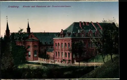 Ak Arenberg Koblenz, Kloster und Pensionat der Dominikanerinnen
