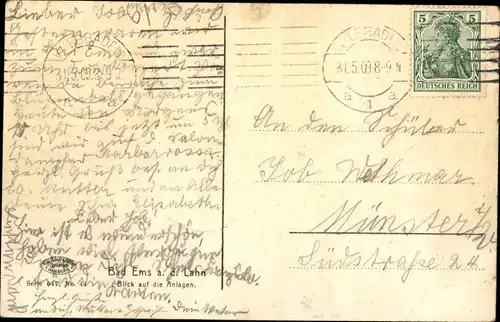 Ak Bad Ems an der Lahn, Anlagen