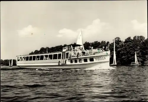 Ak Weiße Flotte Berlin, Fahrgastschiff MS Wodan