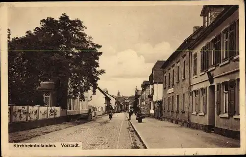 Ak Kirchheimbolanden in der Pfalz, Vorstadt, Straßenpartie