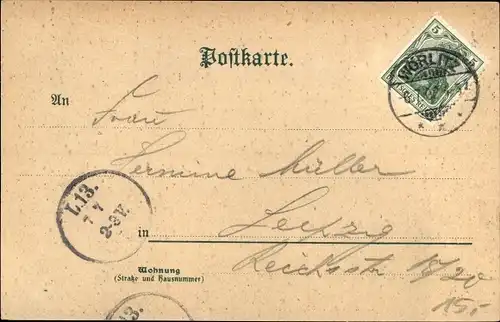 Litho Oranienbaum Wörlitz in Anhalt, Hohe Brücke, Gornisches Haus, Stein, Schloss