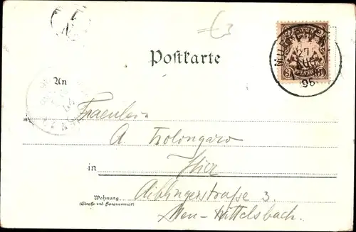 Ak München, Karolinenplatz mit Obelisk, Wappen