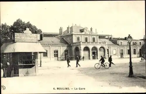 Ak Moulins Allier, La Gare