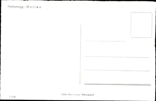 Ak Meilen Kanton Zürich, Hohenegg, Teilansicht