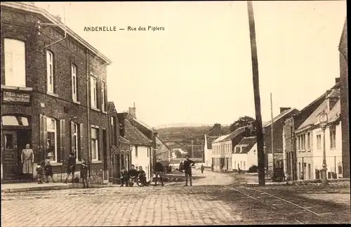 Ak Andenelle Andenne Wallonien Namur, Rue des Pipiers