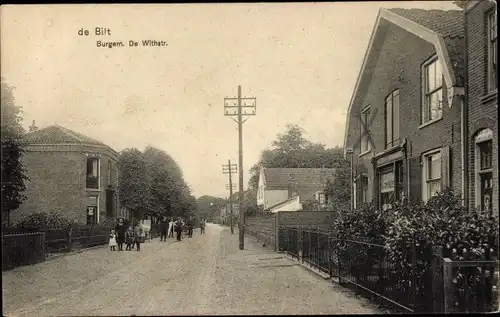 Ak De Bilt Utrecht Niederlande, Burgem, De Withstr., Straßenpartie