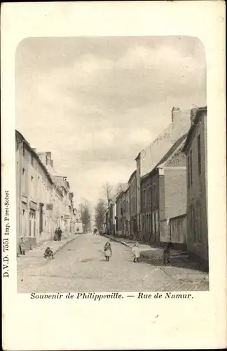 Ak Philippeville Wallonien Namur, Rue de Namur