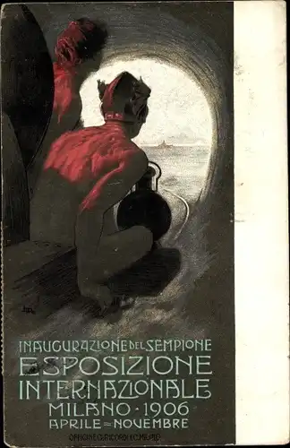 Künstler Ak Milano Mailand Lombardia, Inaugurazione del Sempione, Esposizione Internazionale 1906
