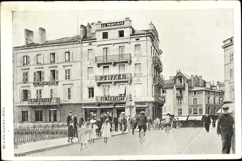 Ak Epinal Vosges, Pont de Pierre, Au Printemps, Pfeiffer