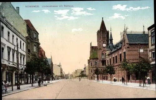 Ak Nowawes Babelsberg Potsdam in Brandenburg, Lindenstraße, Rathaus