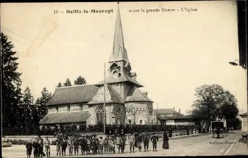 Ak Heiltz le Maurupt Marne, l'Eglise