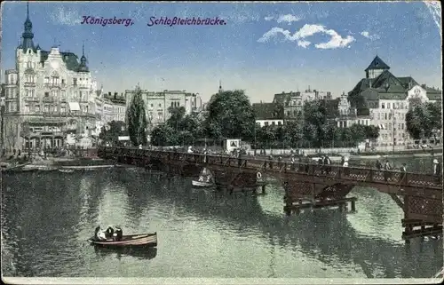 Ak Kaliningrad Königsberg Ostpreußen, Schlossteichbrücke