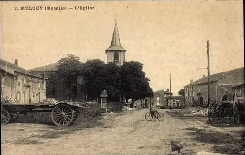 Ak Mulcey Moselle, L'Eglise